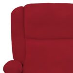 Fauteuil de massage Rouge bordeaux Velours – Image 8