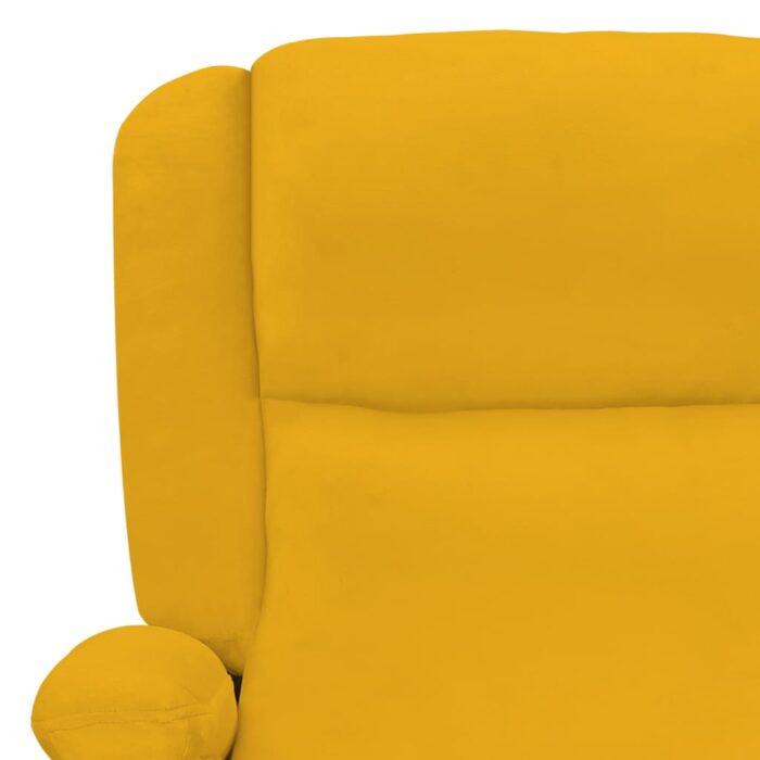 Fauteuil de massage Jaune Velours – Image 8