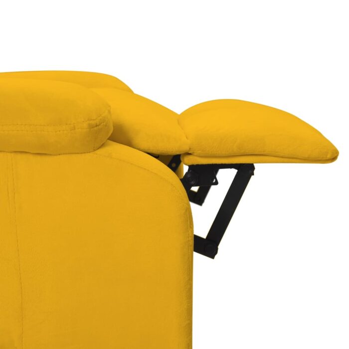 Fauteuil de massage Jaune Velours – Image 9