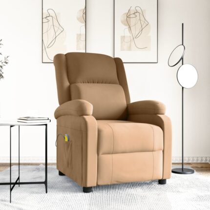 Fauteuil de massage Marron Velours
