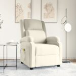 Fauteuil de massage Crème Velours