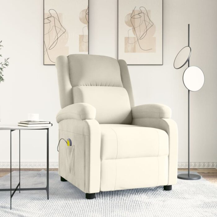 VXL8720286874028_m_en_hd_1.jpg Fauteuil de massage Crème Velours – Image 1