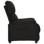 Fauteuil inclinable Noir Tissu – Image 2