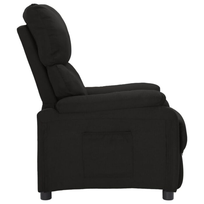 Fauteuil inclinable Noir Tissu – Image 2
