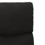 Fauteuil inclinable Noir Tissu – Image 5