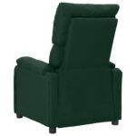 Fauteuil inclinable Vert foncé Tissu – Image 3