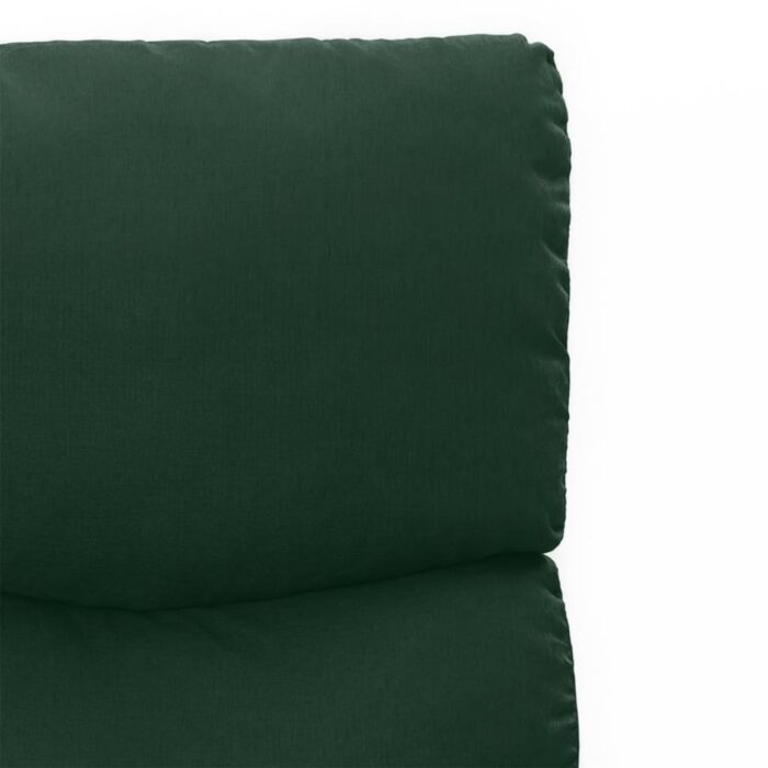 Fauteuil inclinable Vert foncé Tissu – Image 5