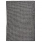 Tapis à tissage plat d'extérieur 140x200 cm Gris