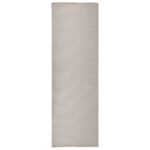 Tapis à tissage plat d'extérieur 80x250 cm Taupe