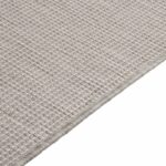 Tapis à tissage plat d'extérieur 100x200 cm Taupe – Image 3