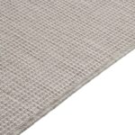 Tapis à tissage plat d'extérieur 140x200 cm Taupe – Image 3