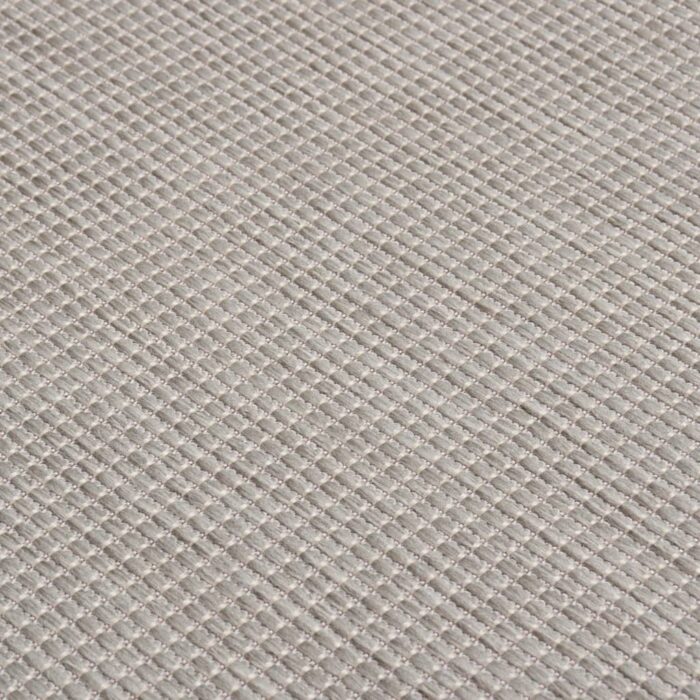 Tapis à tissage plat d'extérieur 160x230 cm Taupe – Image 4