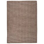 Tapis à tissage plat d'extérieur 140x200 cm Marron