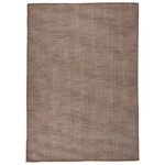 Tapis à tissage plat d'extérieur 160x230 cm Marron