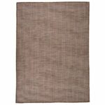 Tapis à tissage plat d'extérieur 200x280 cm Marron