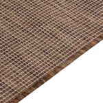 Tapis à tissage plat d'extérieur 200x280 cm Marron – Image 3