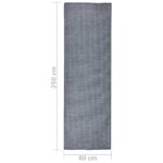 Tapis à tissage plat d'extérieur 80x250 cm Bleu – Image 5