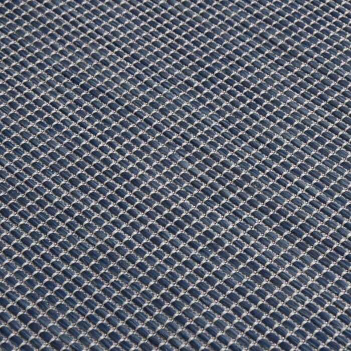 Tapis à tissage plat d'extérieur 160x230 cm Bleu – Image 4
