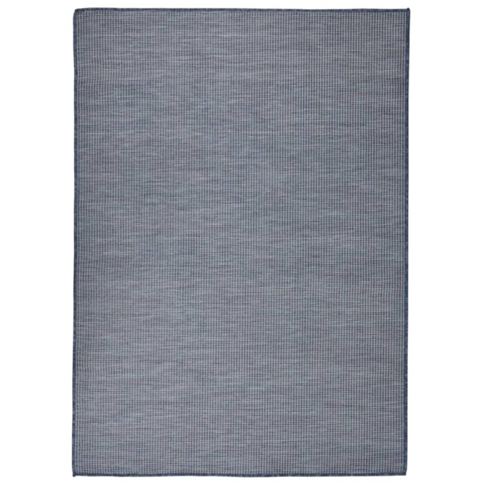 Tapis à tissage plat d'extérieur 200x280 cm Bleu – Image 1