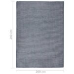 Tapis à tissage plat d'extérieur 200x280 cm Bleu – Image 5