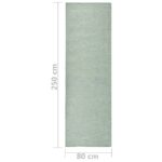 Tapis à tissage plat d'extérieur 80x250 cm Turquoise – Image 5