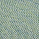 Tapis à tissage plat d'extérieur 120x170 cm Turquoise – Image 4