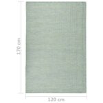 Tapis à tissage plat d'extérieur 120x170 cm Turquoise – Image 5