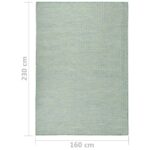 Tapis à tissage plat d'extérieur 160x230 cm Turquoise – Image 5