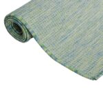 Tapis à tissage plat d'extérieur 200x280 cm Turquoise – Image 2