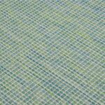 Tapis à tissage plat d'extérieur 200x280 cm Turquoise – Image 4