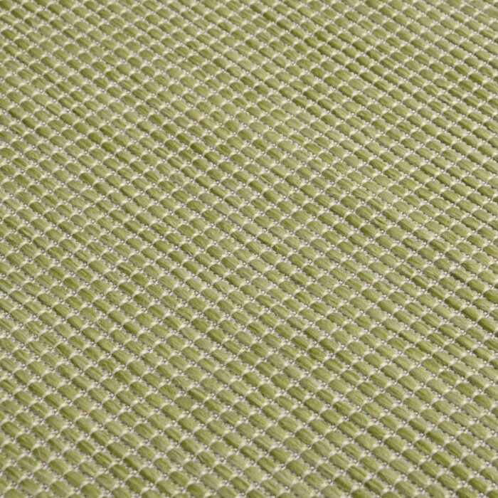 Tapis à tissage plat d'extérieur 140x200 cm Vert – Image 4