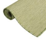 Tapis à tissage plat d'extérieur 160x230 cm Vert – Image 2