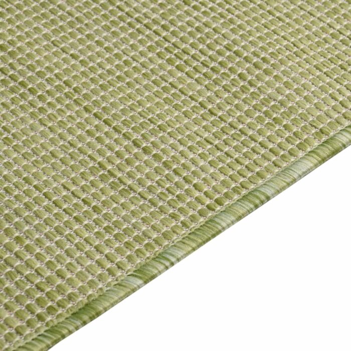 Tapis à tissage plat d'extérieur 160x230 cm Vert – Image 3