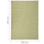 Tapis à tissage plat d'extérieur 160x230 cm Vert – Image 5