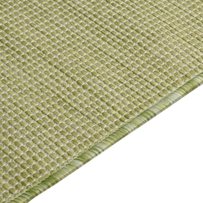Tapis à tissage plat d'extérieur 200x280 cm Vert – Image 3