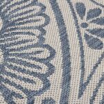 Tapis à tissage plat d'extérieur 140x200 cm Motif bleu – Image 4