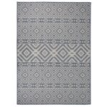 Tapis à tissage plat d'extérieur 200x280 cm Rayures bleues