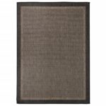 Tapis à tissage plat d'extérieur 200x280 cm Marron foncé