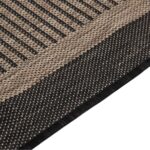 Tapis à tissage plat d'extérieur 200x280 cm Marron foncé – Image 3