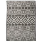 Tapis à tissage plat d'extérieur 200x280 cm Rayures noires