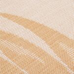 Tapis à tissage plat d'extérieur 100x200 cm Motif de feuille – Image 4