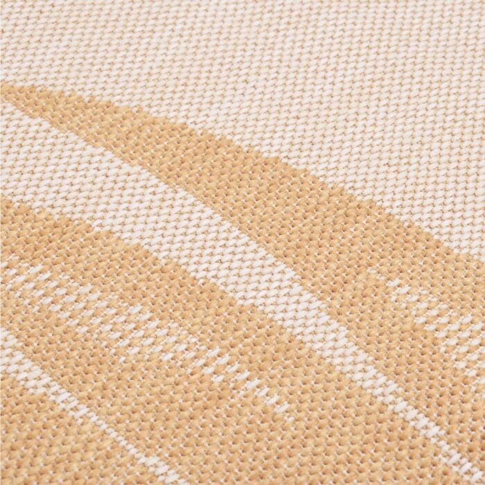 Tapis à tissage plat d'extérieur 100x200 cm Motif de feuille – Image 4