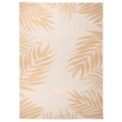 Tapis à tissage plat d'extérieur 200x280 cm Motif de feuille