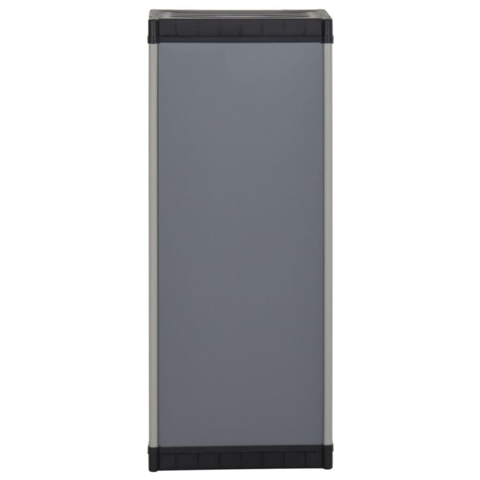 Armoire de rangement de jardin 1 étagère Gris/noir 35x40x85 cm – Image 4