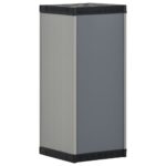 Armoire de rangement de jardin 1 étagère Gris/noir 35x40x85 cm – Image 5