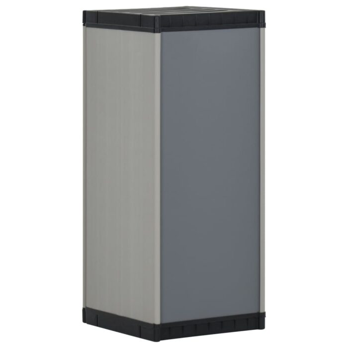 Armoire de rangement de jardin 1 étagère Gris/noir 35x40x85 cm – Image 5
