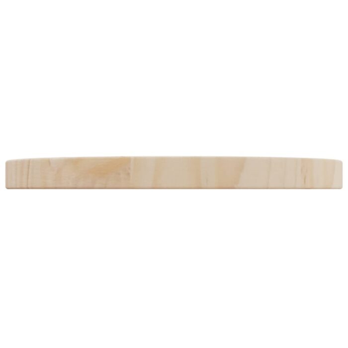 Dessus de table Ø30x2,5 cm Bois de pin massif – Image 2