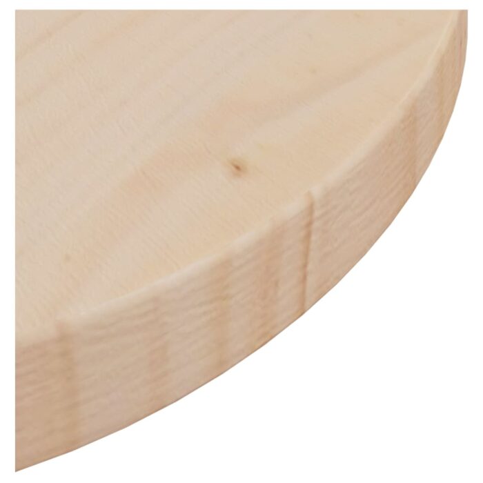 Dessus de table Ø30x2,5 cm Bois de pin massif – Image 3