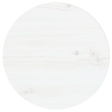 Dessus de table Blanc Ø30x2,5 cm Bois de pin massif