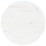 Dessus de table Blanc Ø40x2,5 cm Bois de pin massif